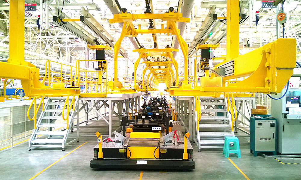 Front and Rear Suspension Assembly Chassis Fit Mobile Robot